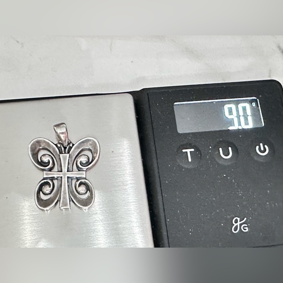 Retired James Avery Butterfly Cross Resurrection Pendant Faith Big Bale 9g 4077 - Picture 5 of 15